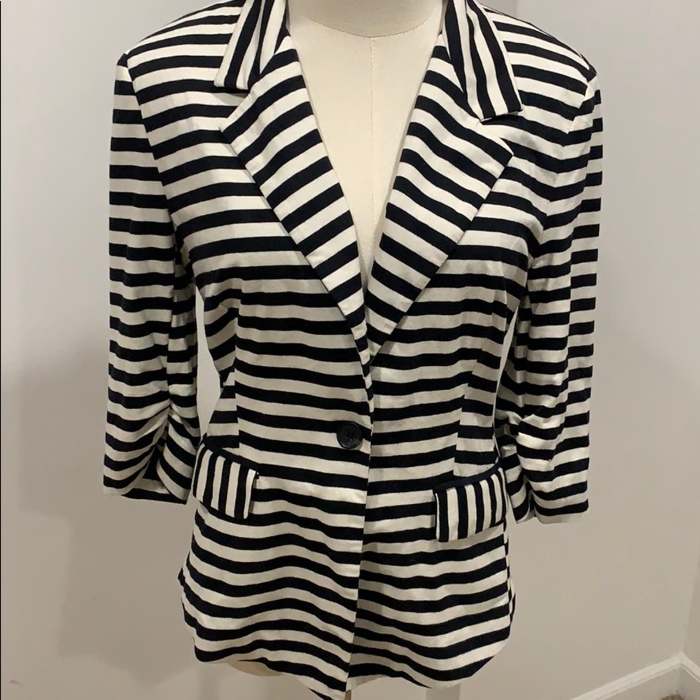 Black/white knit blazer Sz M